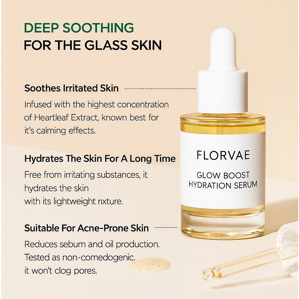 Glow Boost Hydration Serum – Hydrating & Brightening | Florvae